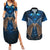 New Zealand Maori Matariki Couples Matching Summer Maxi Dress and Hawaiian Shirt Hongi Kiwi Bird and Silver Fern LT03