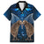 New Zealand Maori Matariki Family Matching Short Sleeve Bodycon Dress and Hawaiian Shirt Hongi Kiwi Bird and Silver Fern LT03