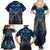 New Zealand Maori Matariki Family Matching Summer Maxi Dress and Hawaiian Shirt Hongi Kiwi Bird and Silver Fern LT03