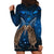 New Zealand Maori Matariki Hoodie Dress Hongi Kiwi Bird and Silver Fern LT03