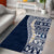 Hawaii Plumeria Tribal Vintage Area Rug Special Blue