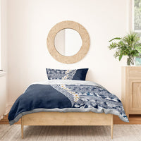 Hawaii Plumeria Tribal Vintage Bedding Set Special Blue LT03 - Polynesian Pride