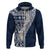 Hawaii Plumeria Tribal Vintage Hoodie Special Blue