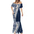 Hawaii Plumeria Tribal Vintage Mermaid Dress Special Blue