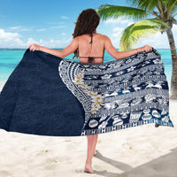Hawaii Plumeria Tribal Vintage Sarong Special Blue LT03 - Polynesian Pride