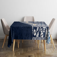 Hawaii Plumeria Tribal Vintage Tablecloth Special Blue LT03 - Polynesian Pride