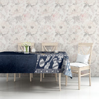 Hawaii Plumeria Tribal Vintage Tablecloth Special Blue LT03 - Polynesian Pride