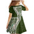 Hawaii Plumeria Tribal Vintage Family Matching Mermaid Dress and Hawaiian Shirt Special Green