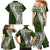 Hawaii Plumeria Tribal Vintage Family Matching Mermaid Dress and Hawaiian Shirt Special Green