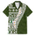 Hawaii Plumeria Tribal Vintage Family Matching Mermaid Dress and Hawaiian Shirt Special Green