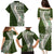 Hawaii Plumeria Tribal Vintage Family Matching Puletasi and Hawaiian Shirt Special Green