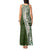 Hawaii Plumeria Tribal Vintage Tank Maxi Dress Special Green