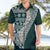 Hawaii Plumeria Tribal Vintage Hawaiian Shirt Special Turquoise