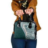 Hawaii Plumeria Tribal Vintage Shoulder Handbag Special Turquoise LT03 One Size Turquoise - Polynesian Pride