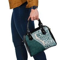 Hawaii Plumeria Tribal Vintage Shoulder Handbag Special Turquoise LT03 - Polynesian Pride