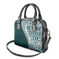 Hawaii Plumeria Tribal Vintage Shoulder Handbag Special Turquoise LT03 - Polynesian Pride