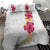 Hawaiian Plumeria and Hibiscus Bedding Set White Mode