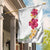 Hawaiian Plumeria and Hibiscus Garden Flag White Mode