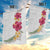 Hawaiian Plumeria and Hibiscus Garden Flag White Mode