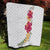 Hawaiian Plumeria and Hibiscus Quilt White Mode