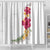 Hawaiian Plumeria and Hibiscus Shower Curtain White Mode