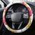 Hawaiian Plumeria and Hibiscus Steering Wheel Cover White Mode