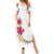 Hawaiian Plumeria and Hibiscus Summer Maxi Dress White Mode