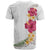 Hawaiian Plumeria and Hibiscus T Shirt White Mode