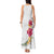 Hawaiian Plumeria and Hibiscus Tank Maxi Dress White Mode