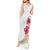 Hawaiian Plumeria and Hibiscus Tank Maxi Dress White Mode