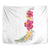 Hawaiian Plumeria and Hibiscus Tapestry White Mode