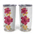 Hawaiian Plumeria and Hibiscus Tumbler Cup White Mode