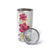 Hawaiian Plumeria and Hibiscus Tumbler Cup White Mode