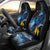 New Zealand Tui Bird Matariki Car Seat Cover Galaxy Fern With Maori Pattern