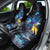 New Zealand Tui Bird Matariki Car Seat Cover Galaxy Fern With Maori Pattern