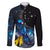 New Zealand Tui Bird Matariki Family Matching Long Sleeve Bodycon Dress and Hawaiian Shirt Galaxy Fern With Maori Pattern