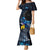 New Zealand Tui Bird Matariki Family Matching Mermaid Dress and Hawaiian Shirt Galaxy Fern With Maori Pattern