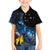 New Zealand Tui Bird Matariki Family Matching Off Shoulder Maxi Dress and Hawaiian Shirt Galaxy Fern With Maori Pattern