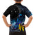 New Zealand Tui Bird Matariki Family Matching Puletasi and Hawaiian Shirt Galaxy Fern With Maori Pattern