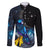 New Zealand Tui Bird Matariki Family Matching Puletasi and Hawaiian Shirt Galaxy Fern With Maori Pattern