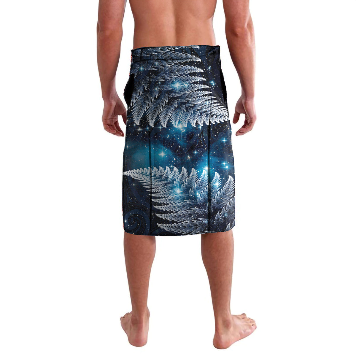 New Zealand Tui Bird Matariki Lavalava Galaxy Fern With Maori Pattern LT03 - Polynesian Pride