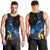 New Zealand Tui Bird Matariki Men Tank Top Galaxy Fern With Maori Pattern