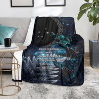 New Zealand Tui Bird Blanket Matariki Poetry Pattern Galaxy Style LT03 - Polynesian Pride
