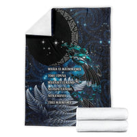 New Zealand Tui Bird Blanket Matariki Poetry Pattern Galaxy Style LT03 - Polynesian Pride