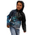 New Zealand Tui Bird Kid Hoodie Matariki Poetry Pattern Galaxy Style