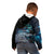 New Zealand Tui Bird Kid Hoodie Matariki Poetry Pattern Galaxy Style