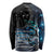 New Zealand Tui Bird Long Sleeve Shirt Matariki Poetry Pattern Galaxy Style