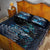 New Zealand Tui Bird Quilt Bed Set Matariki Poetry Pattern Galaxy Style