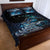 New Zealand Tui Bird Quilt Bed Set Matariki Poetry Pattern Galaxy Style