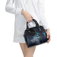 New Zealand Tui Bird Shoulder Handbag Matariki Poetry Pattern Galaxy Style LT03 - Polynesian Pride